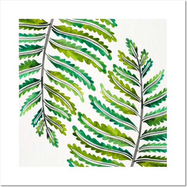 fern leaf green Wall Art by CatCoq